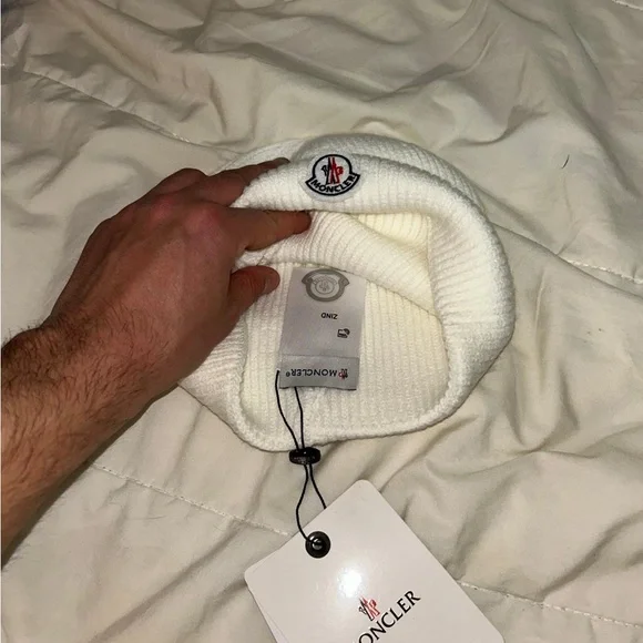 Moncler Beanie in White